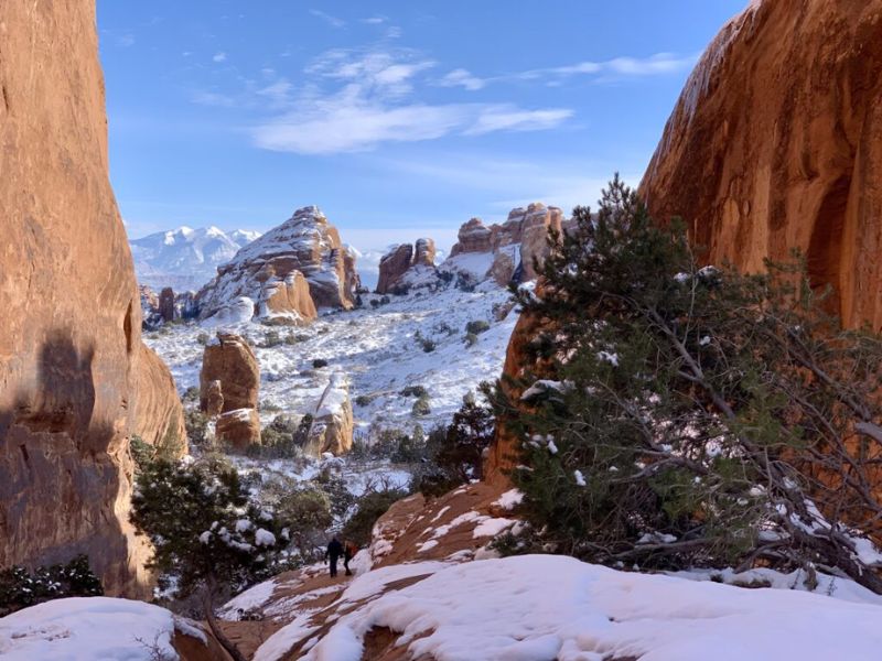 Snow In Moab, Utah